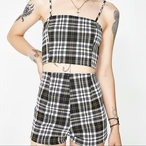 Nasty Gal plaid set
